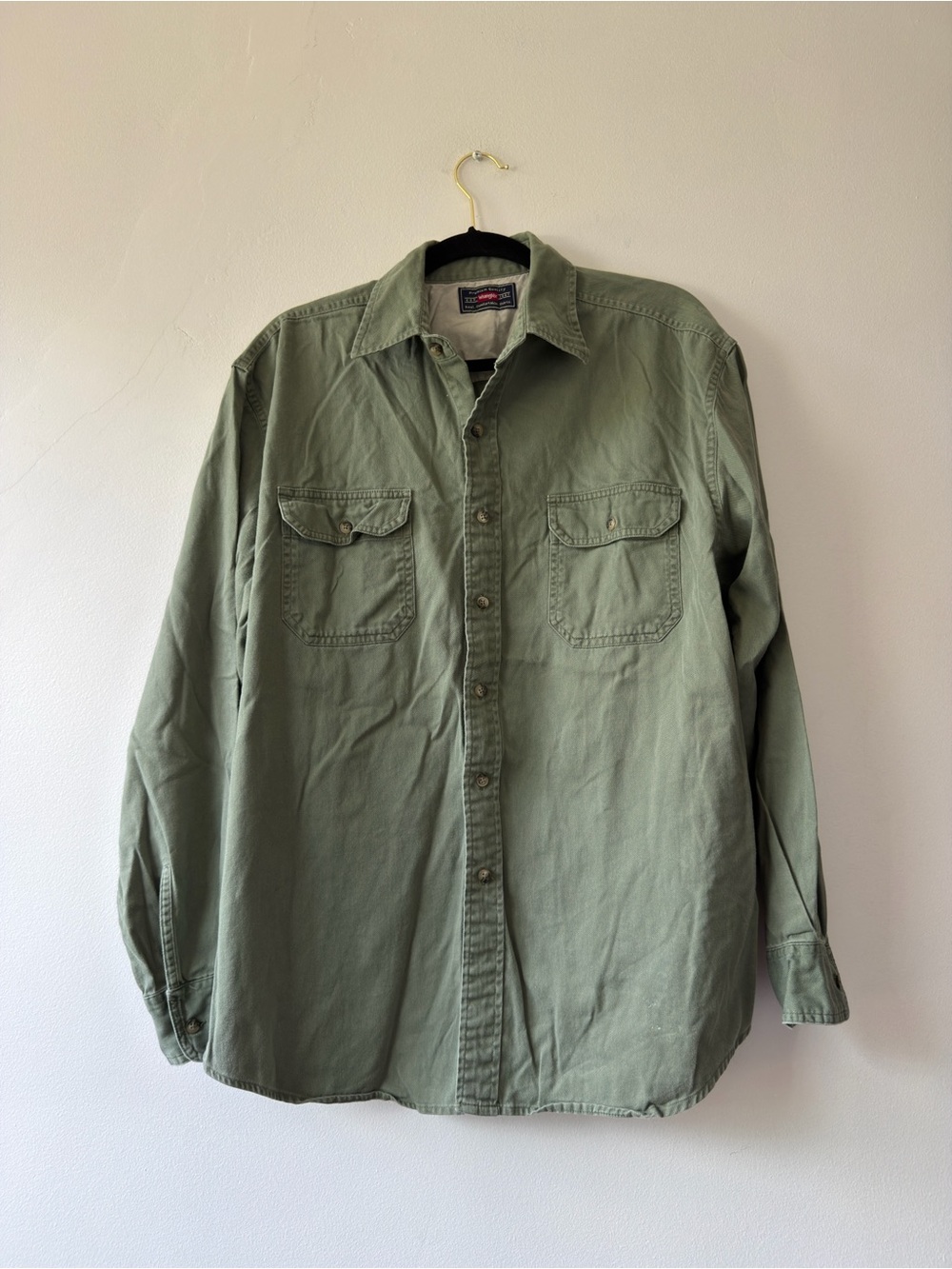 Wrangler Light Olive Green Military Field Jacket